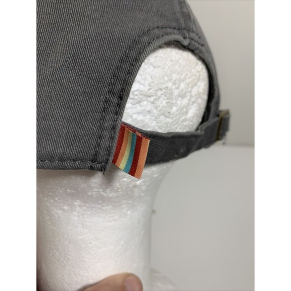 Good Vibes Baseball Hat Cap Gray with Rainbow Adjustable - Picture 6 of 12